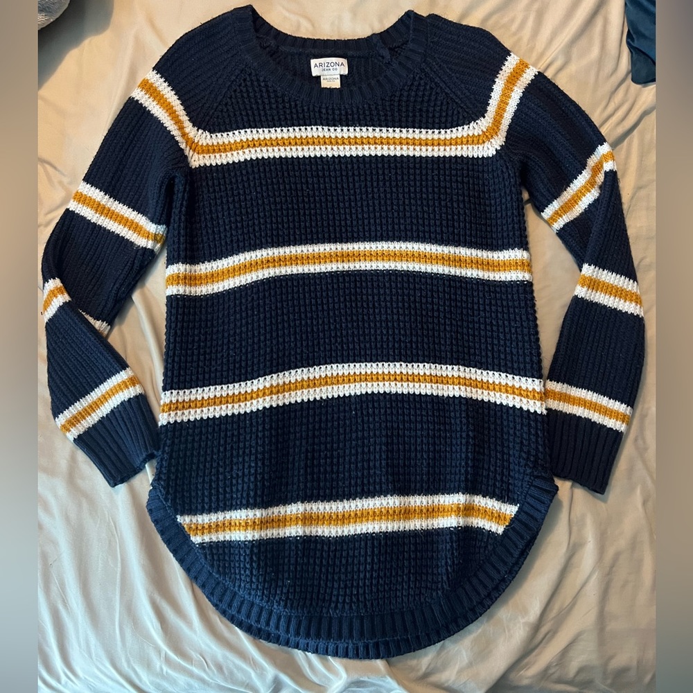 Navy Striped Sweater